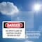 Signmission No Open Flame Or Ignition Source Within 50 Feet Danger Sign, Plastic, 10in W x 7in L, 2PK OS-2PACK-DS-P-710-L-2361 - alternate 6